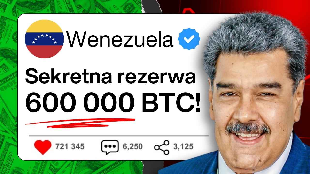 Znamy prawdę o ukrytej rezerwie BTC Nicolása Maduro!
