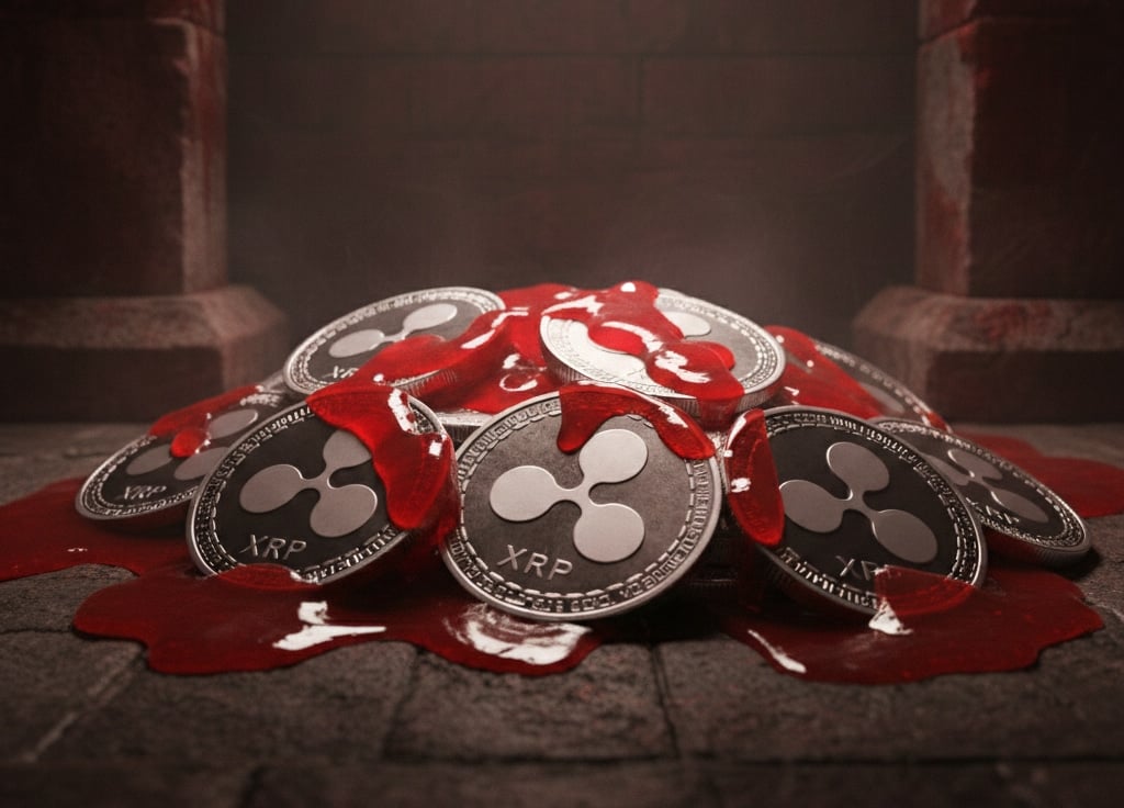 Krwawe 19 procent spadku XRP, dane onchain ujawniają bolesną prawdę o jego posiadaczach