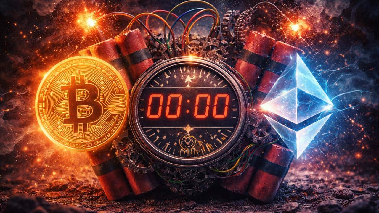 Bomba za 2,3 mld dolarów tyka. Bitcoin i Ethereum stoją przed nagłym ruchem?