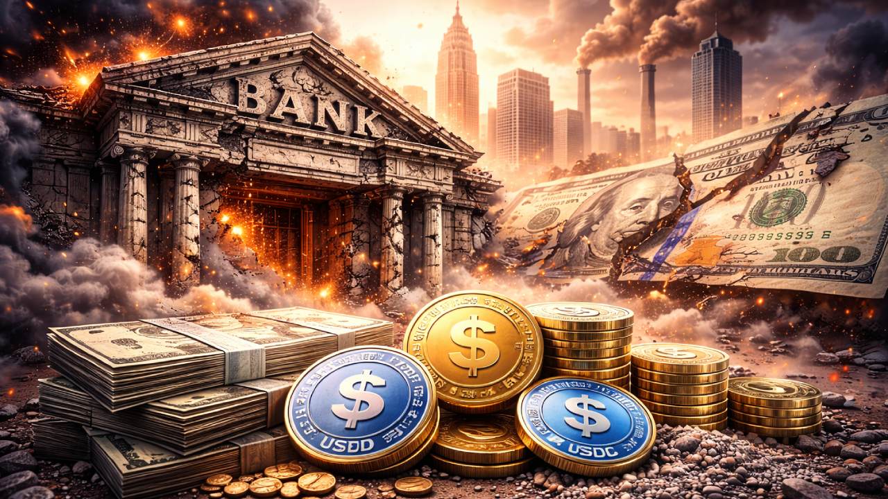 Banki w USA na krawędzi? Stablecoiny mogą wyssać z nich 500 miliardów dolarów