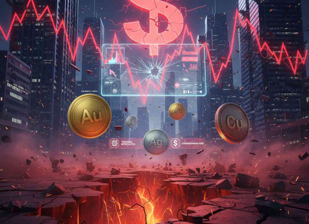 Krwawa łaźnia na złocie i miedzi, z rynku krypto w jedną noc wyparowało 120 mln USD!