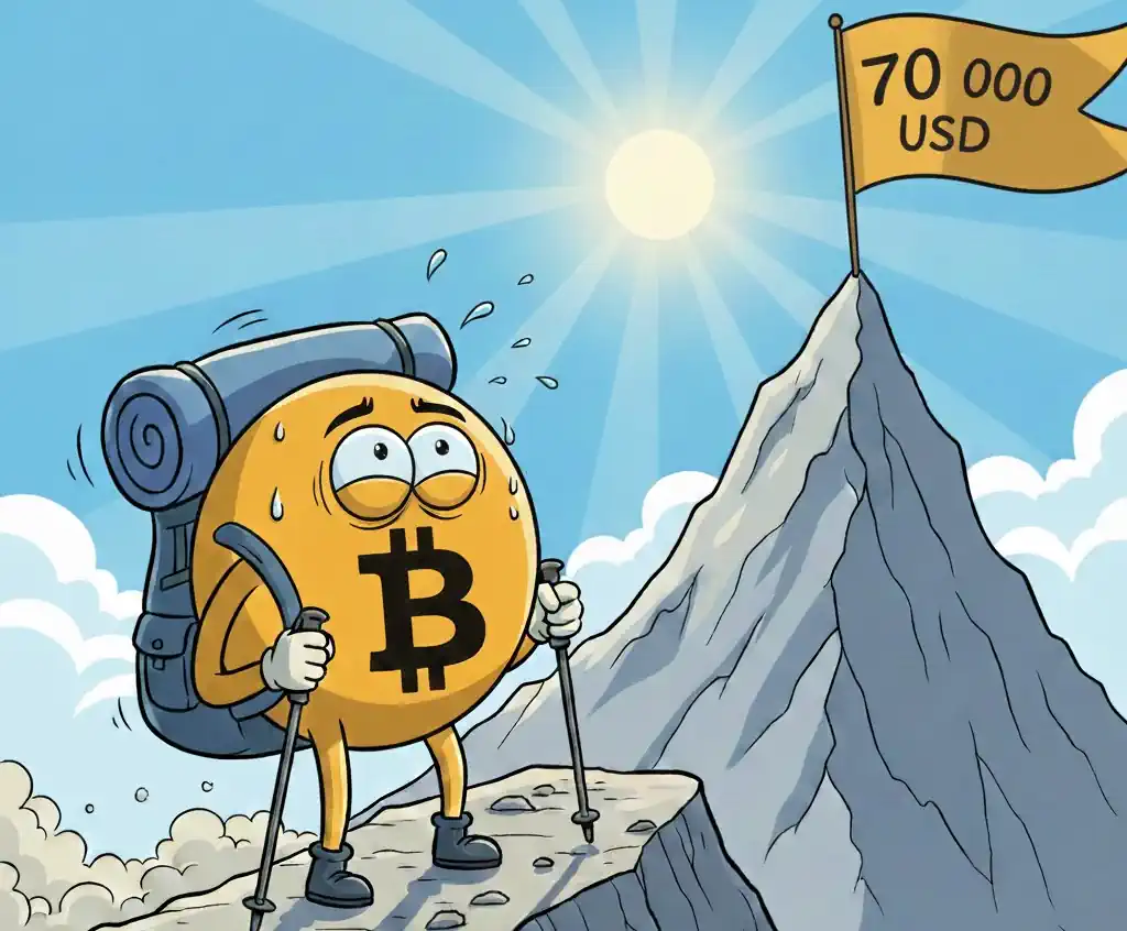 Bitcoin o krok od 70 000 USD – ale to nie on kradnie show