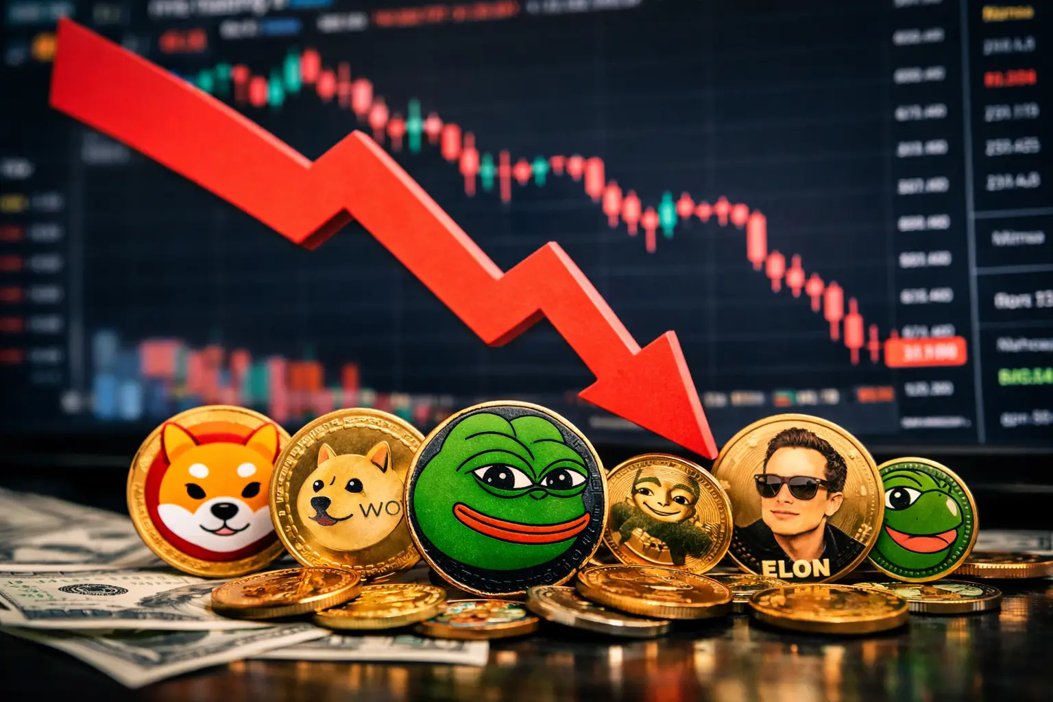 Czy to początek końca memecoinów? Te dane nie wróżą zbyt dobrze