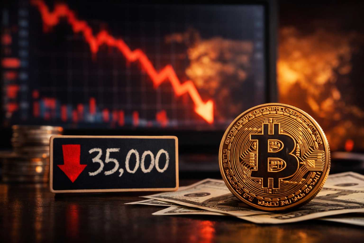 Bitcoin bez siły. Analitycy przewidują spadek choćby do 35 tys. dolarów