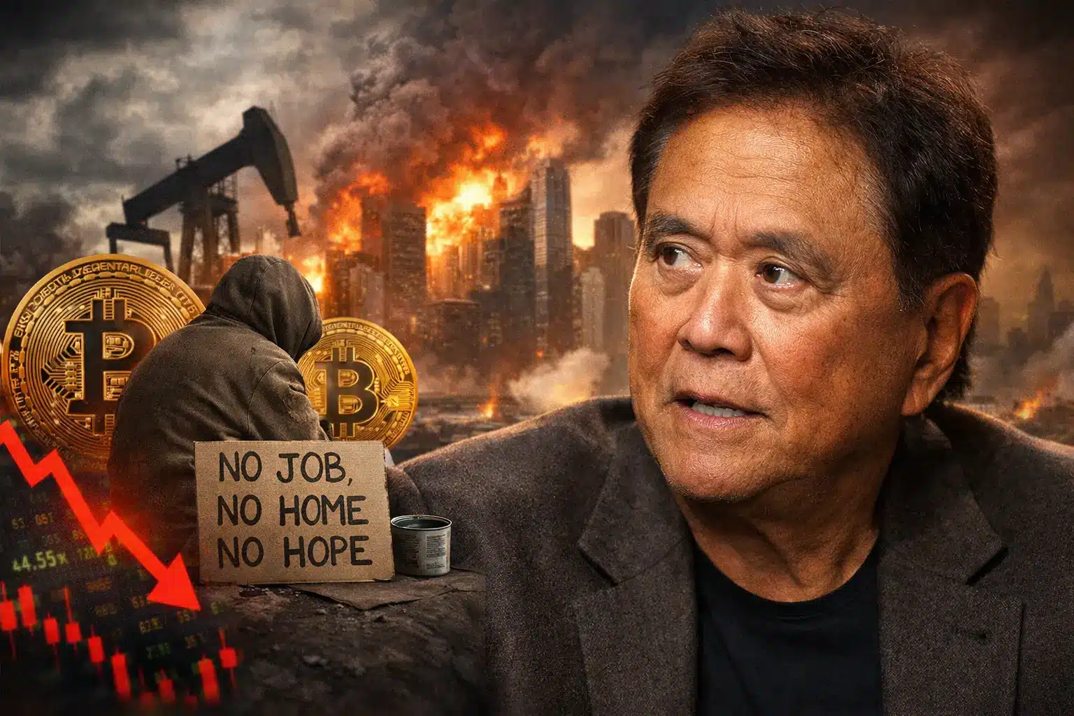 Robert Kiyosaki: „Boomerzy będą bezdomni, oszczędzaj w Bitcoinie”