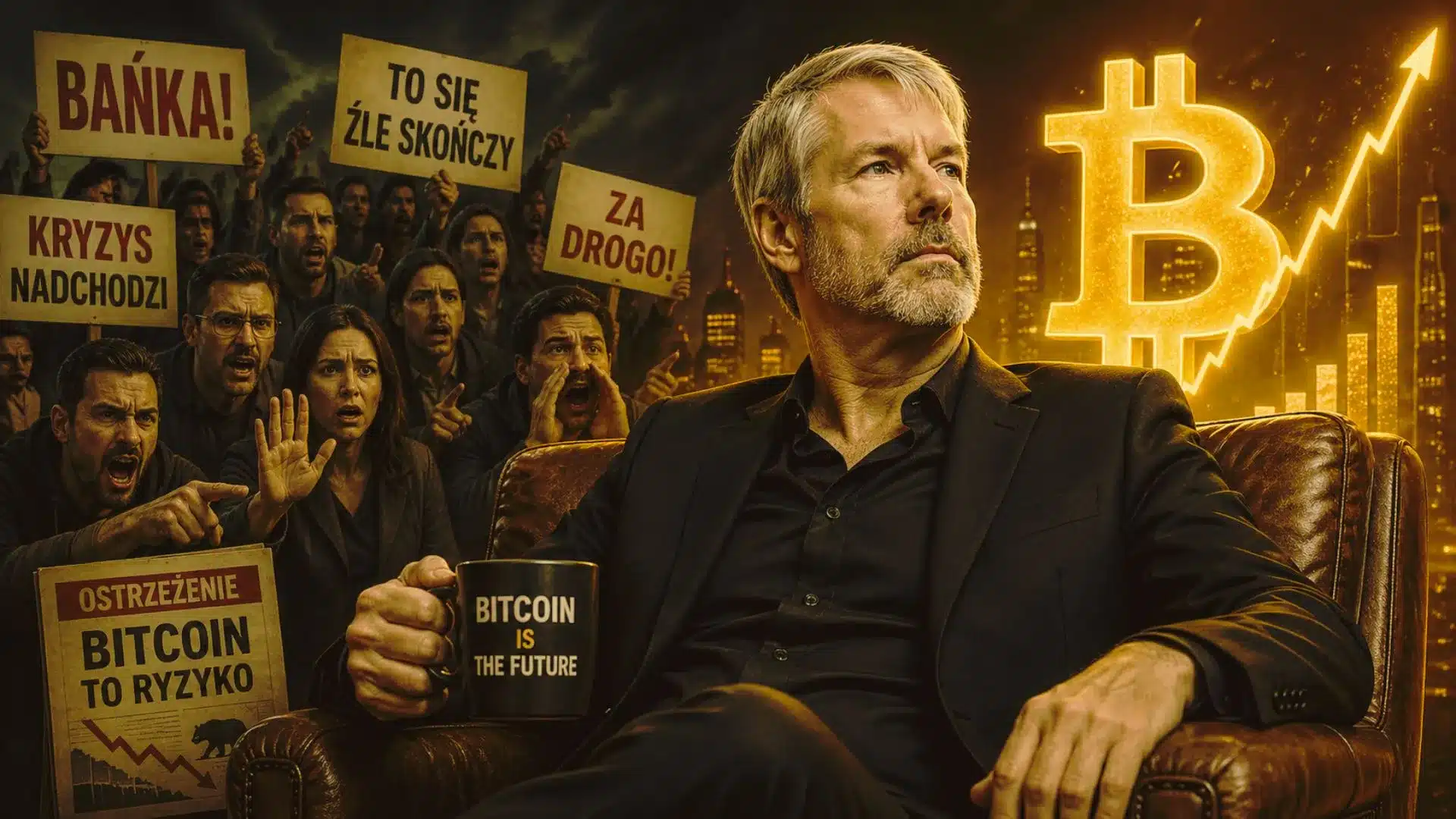 Michael Saylor ignoruje ostrzeżenia. Bitcoin pociągnie Strategy na dno?