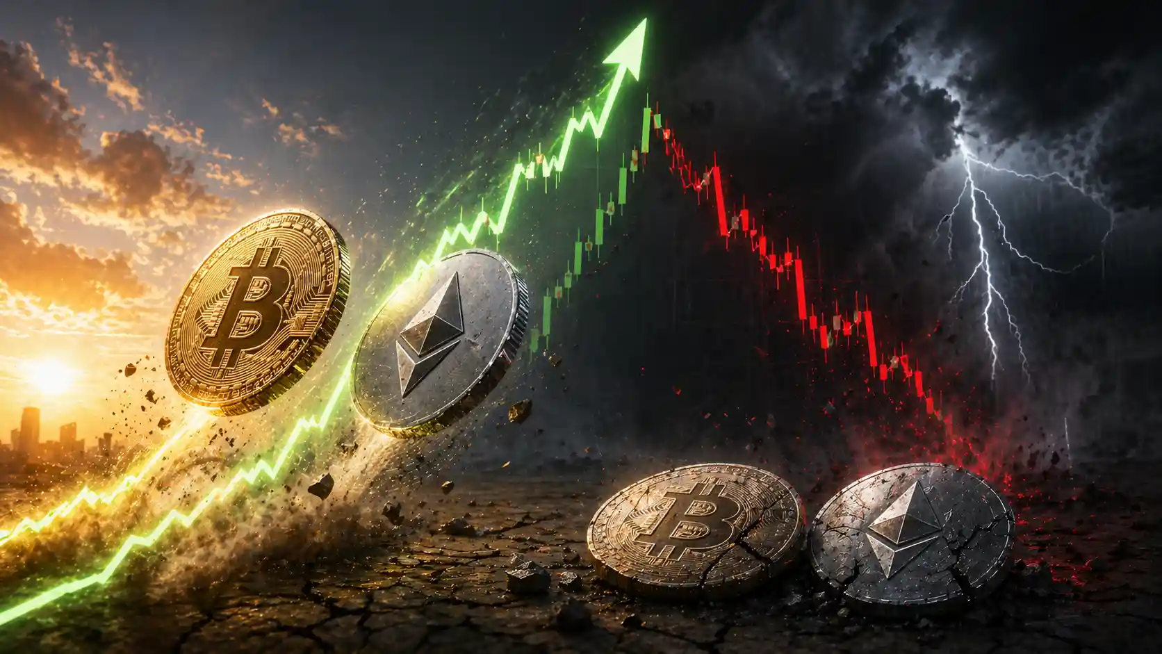 Bitcoin i Ethereum przed ostatnim rajdem? Analitycy straszą potężnym kryzysem