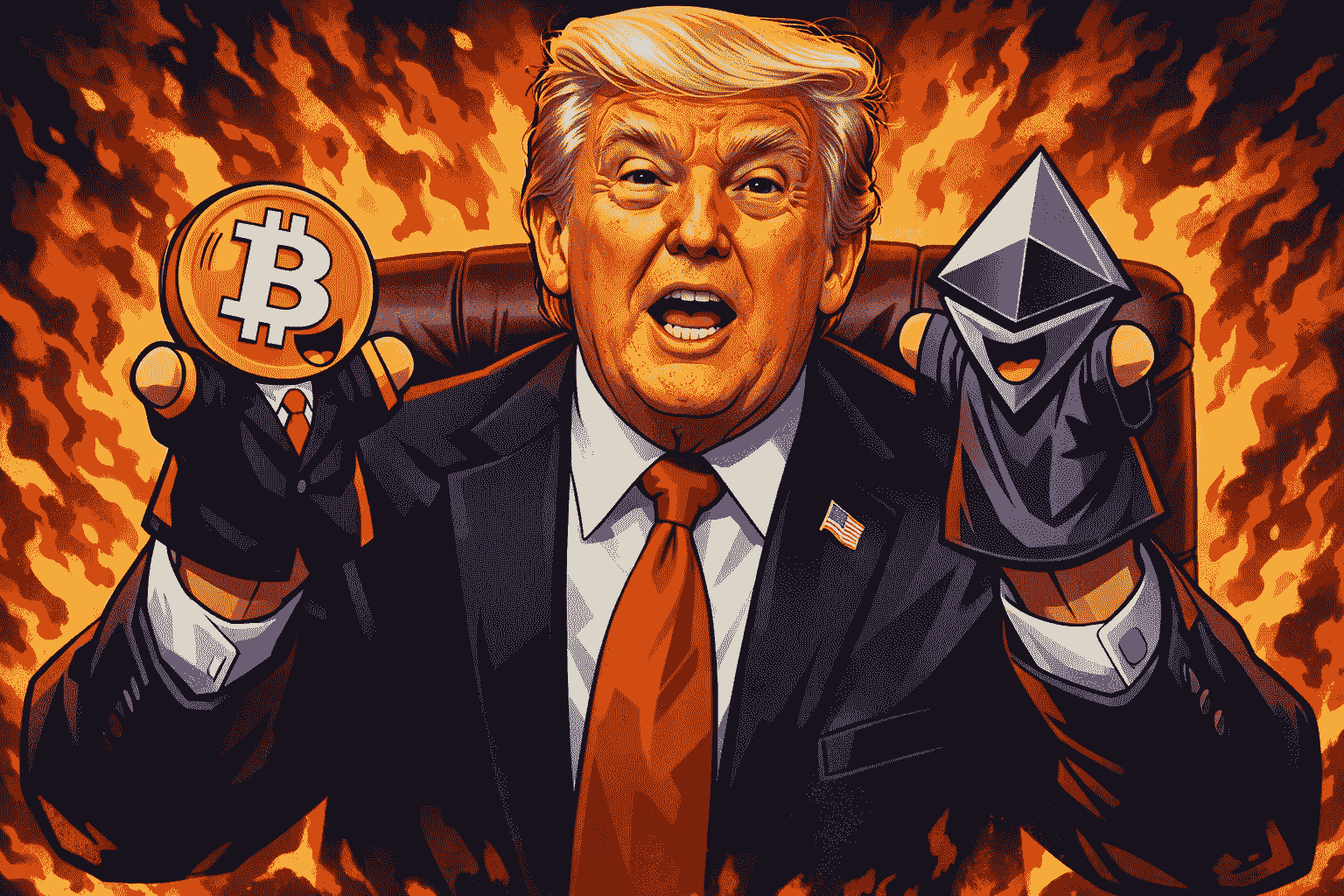 Urzędnicy administracji Trumpa ujawnili ogromne inwestycje w kryptowaluty. W grę wchodzi co najmniej 193 mln dolarów