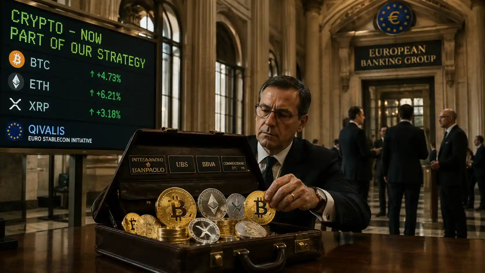 Banki pluły na kryptowaluty. Dziś giganci z branży sami ładują miliony w Bitcoin i XRP