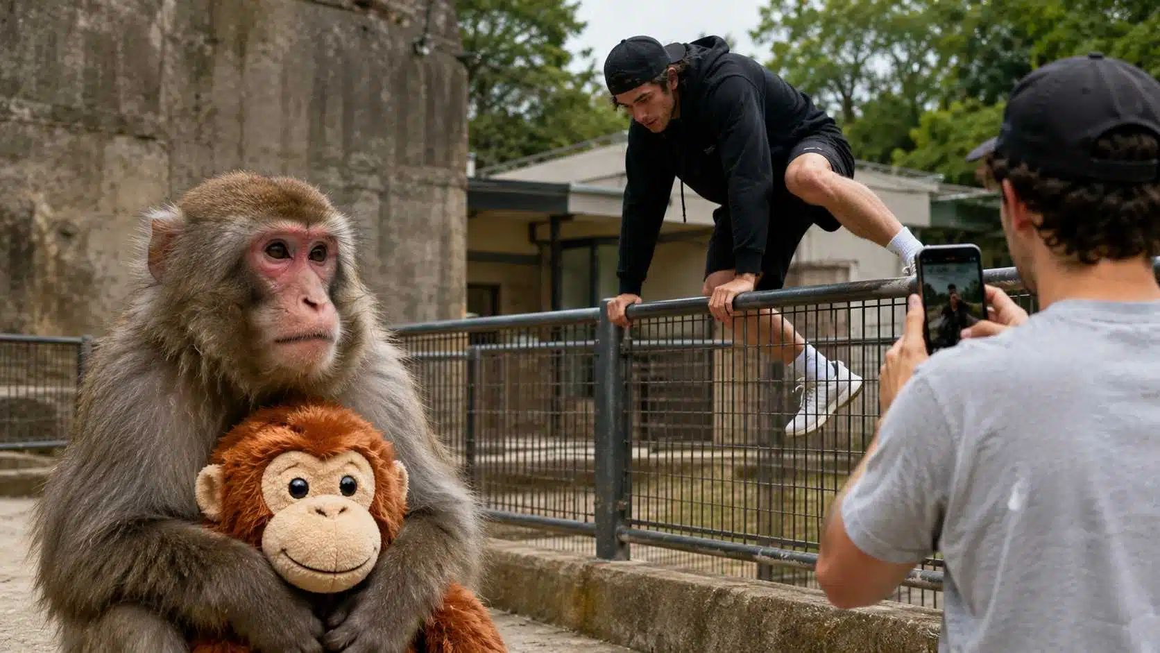 Weszli na wybieg małp w ZOO. Wszystko po to, aby promować memecoina