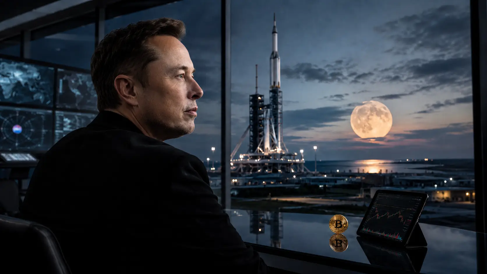 Musk chce kolonizować Księżyc, a SpaceX trzyma 18 712 BTC. Co na to rynek krypto?