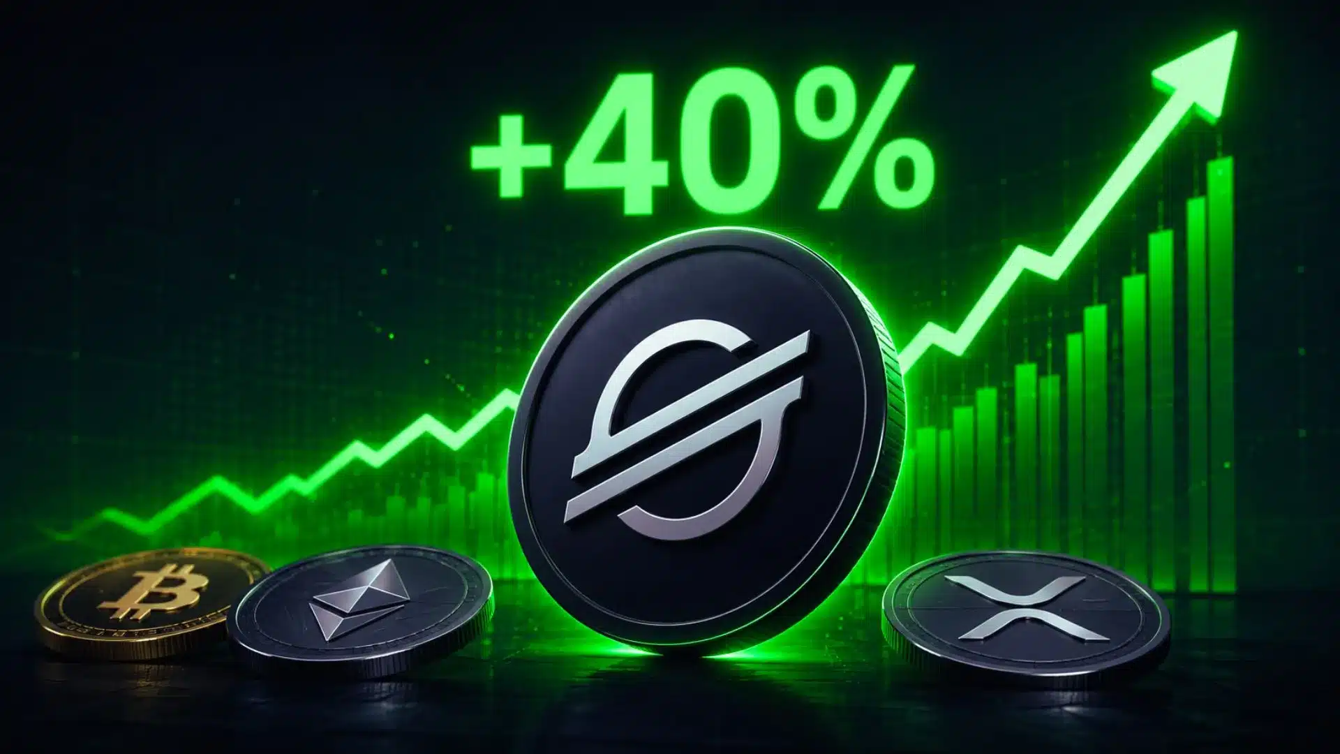 XLM rośnie o ponad 40% i przyćmiewa BTC, ETH i XRP. Będzie TOP 10?