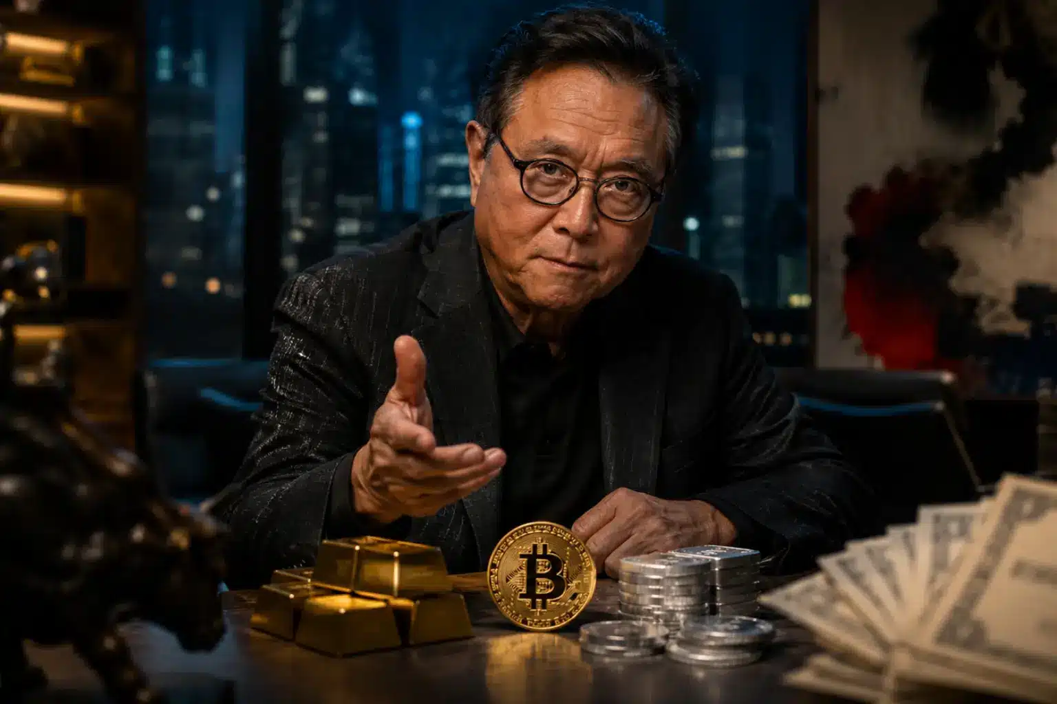 Kiyosaki wbija szpilę fanom Bitcoina. „Nawet BTC i złoto nie uratują przed głupotą”
