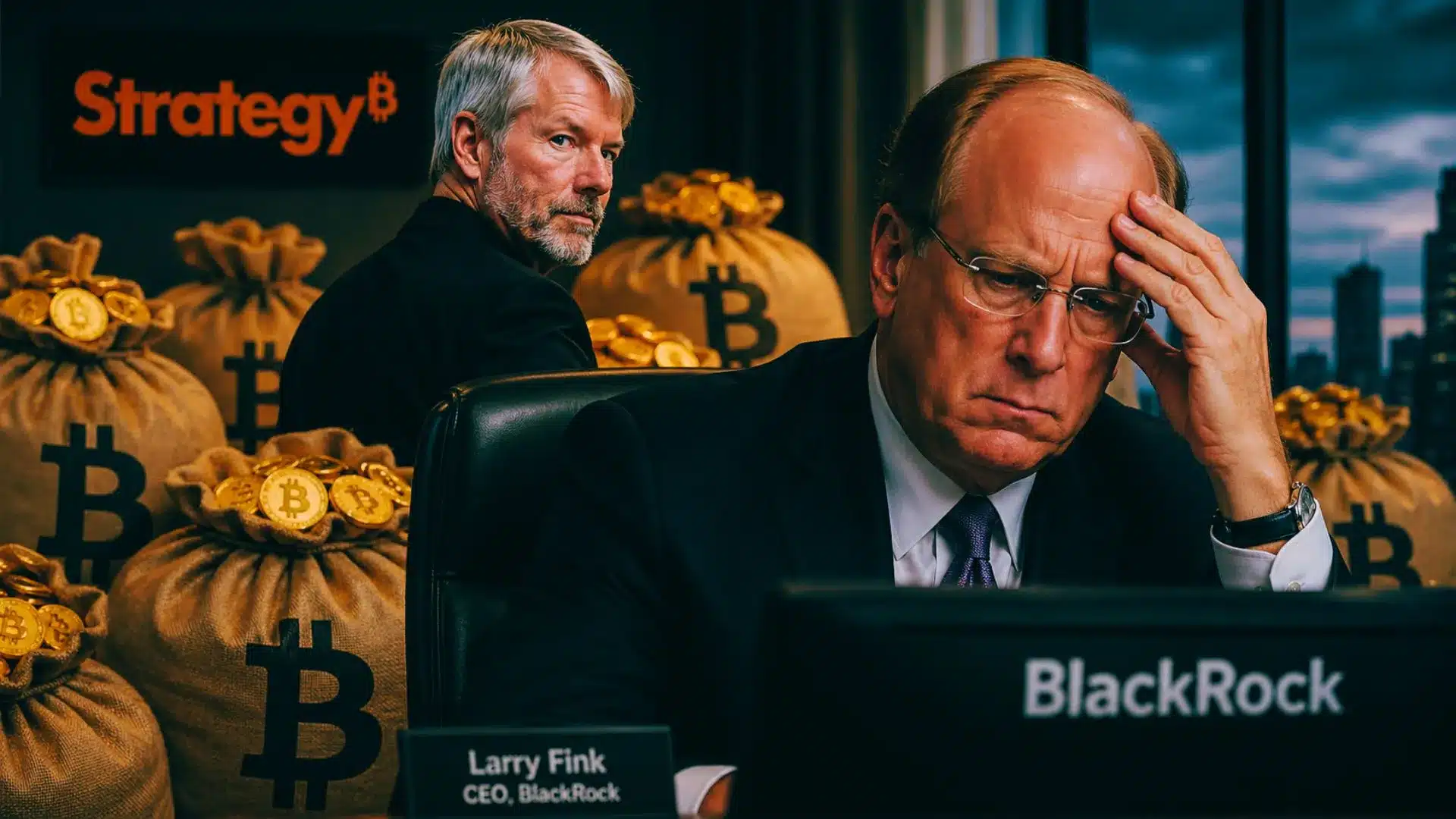 Michael Saylor odjeżdża BlackRock. Dystans stale rośnie