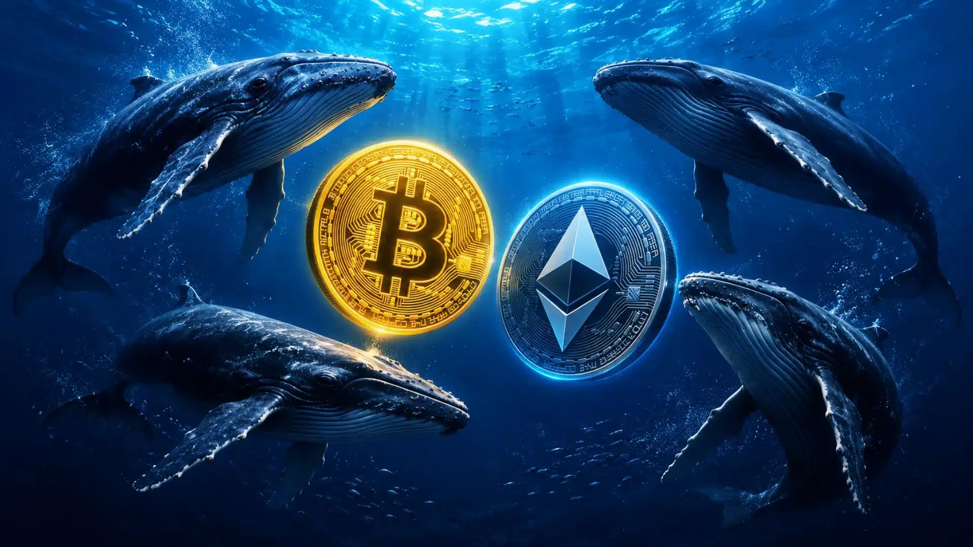 Wieloryby BTC i ETH wykonały wymowne ruchy. Jak interpretować ich strategię?