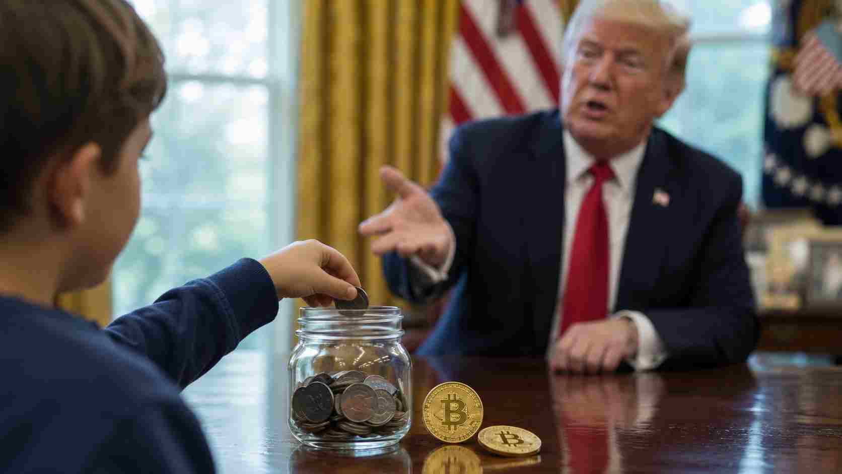 Trump da dzieciom Bitcoina? W USA ruszyła gorąca debata