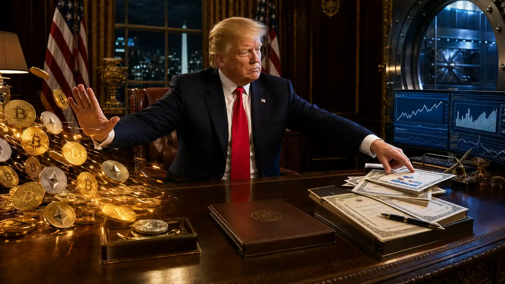 Trump zarobił fortunę na krypto. Wiemy, co zrobił z zyskami