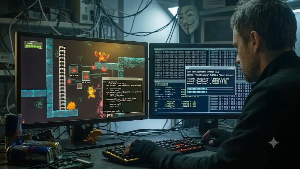 Ukrył wirusa w grach i wyczyścił kryptowalutowe portfele użytkowników