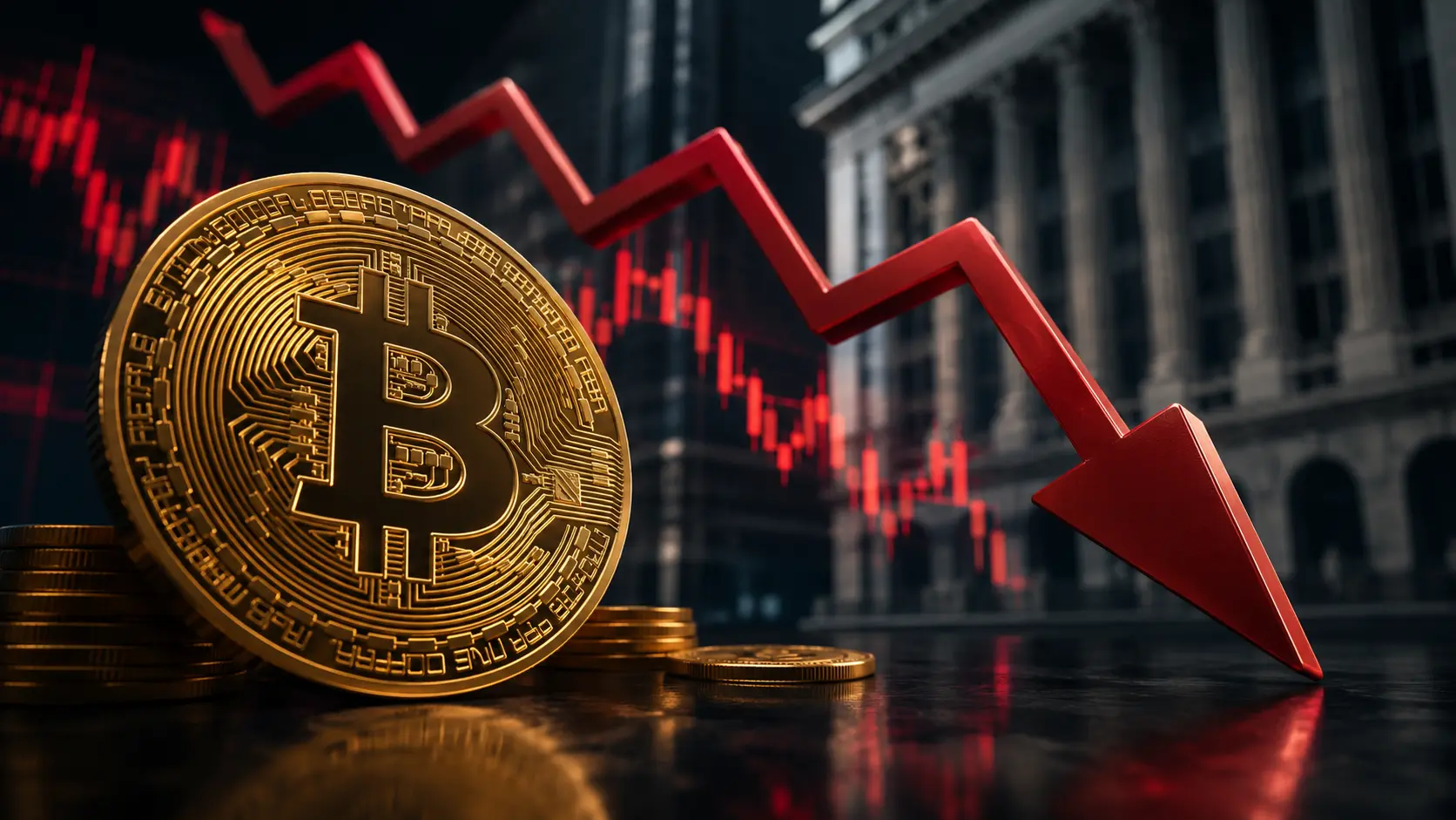Bitcoin może jeszcze mocno stracić. Te dane są jako wyrok