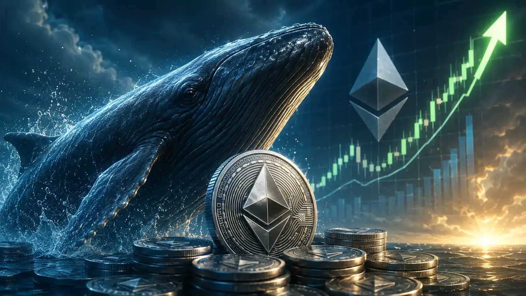 Analitycy mieli rację co do Ethereum. Wieloryby akumulują, zanim kurs ETH wystrzeli?