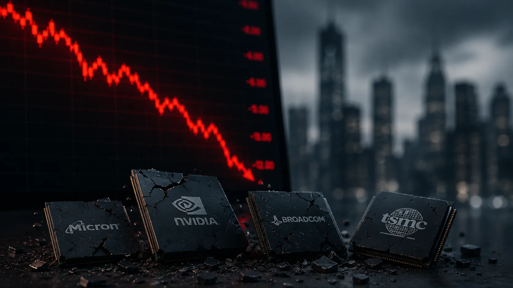 AI zaliczyło zbiorowy nokaut. Z rynku chipów wyparował ponad bilion dolarów