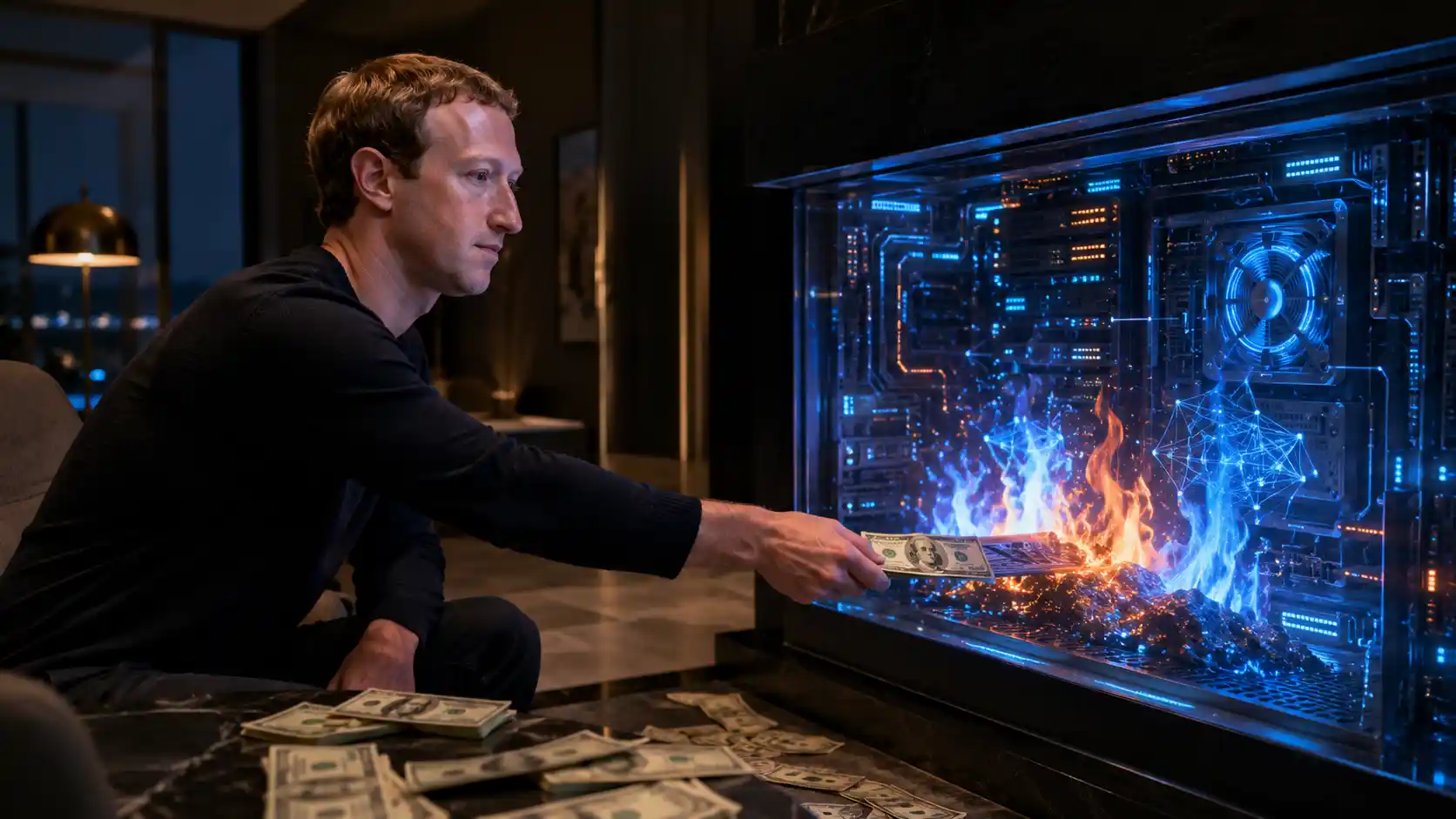 Zuckerberg przepala fortunę na AI. Z gotówki Meta zostały resztki