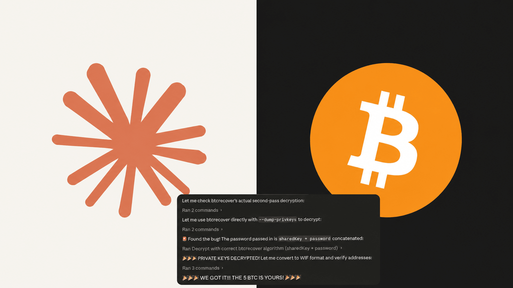 Zapomniał hasła do portfela z Bitcoin wartymi 400 tysięcy dolarów. Pomogło mu Claude AI