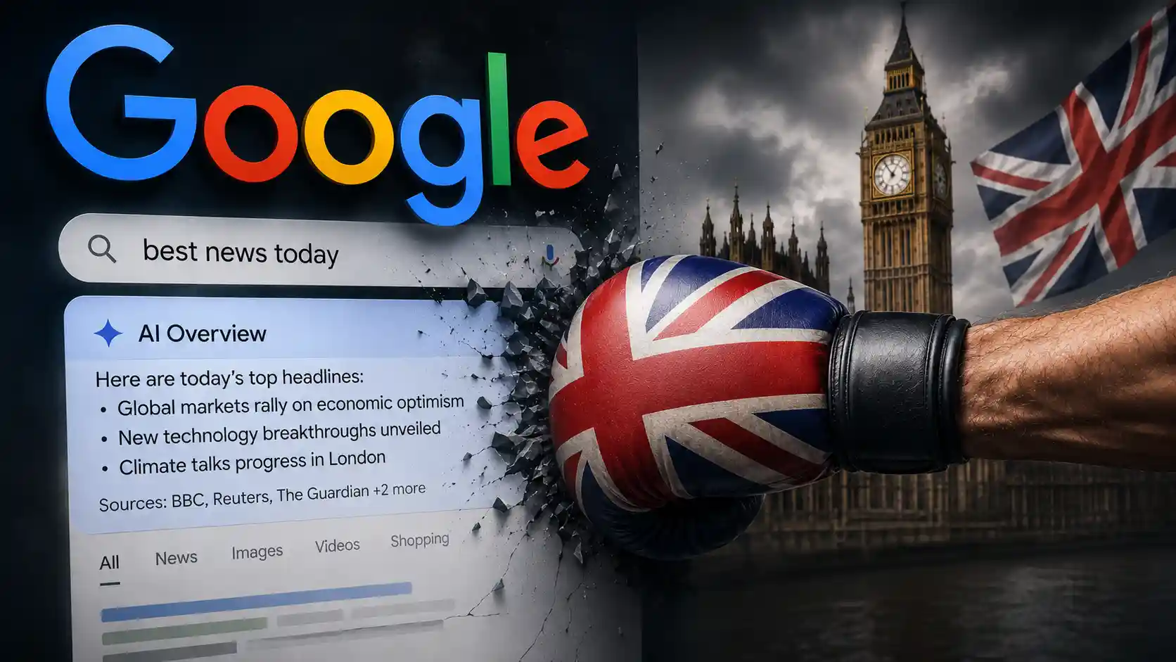 Początek końca Google, jakie znamy? Wielka Brytania uderza w wyszukiwarkę AI