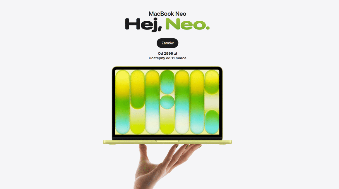 Wielki sukces nowego sprzętu Apple. MacBook Neo przebił modele Air i Pro