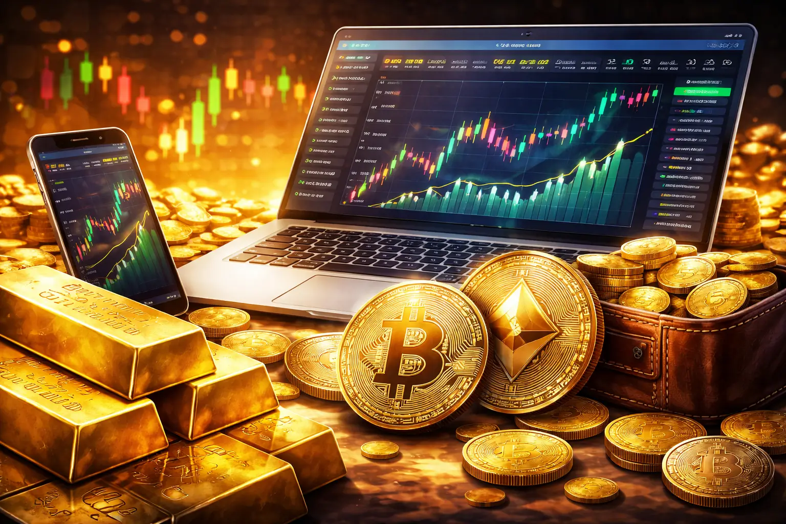 Najlepsze platformy do handlu złotem i kryptowalutami w jednym miejscu