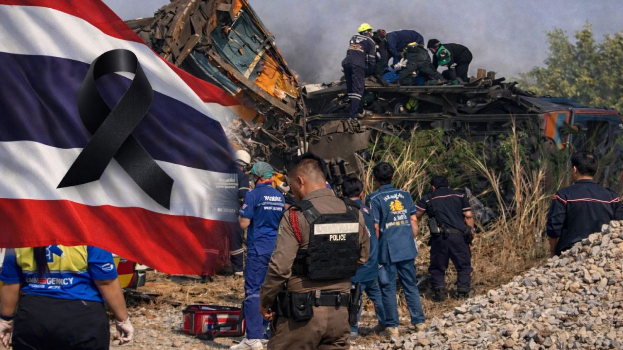 Katastrofa kolejowa w Tajlandii. Dźwig runął na pociąg, dramatyczny opis, są ofiary