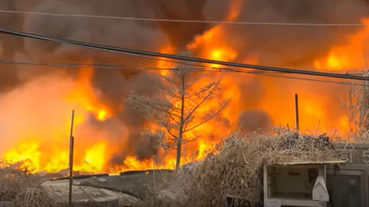 Ogromny pożar w stolicy kraju. Luksusowa dzielnica w płomieniach