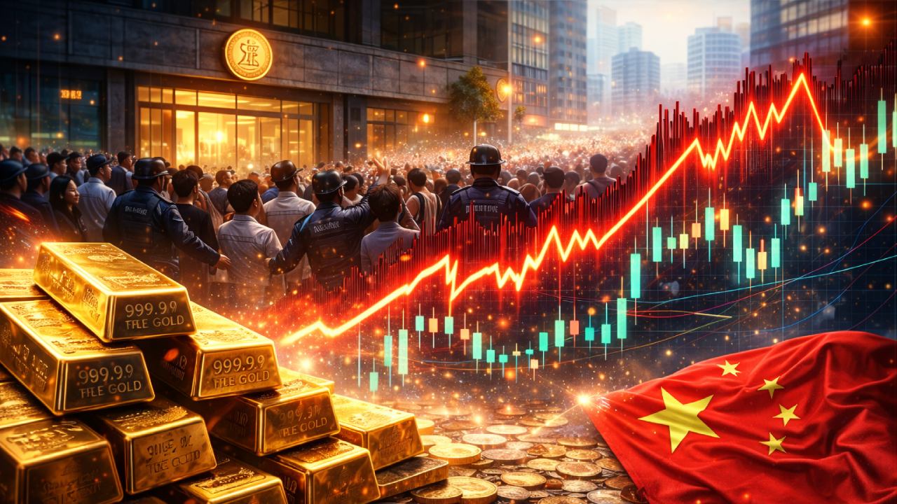 Chińska platforma handlu złotem upada, dramat poszkodowanych. Skandal na bilion dolarów?