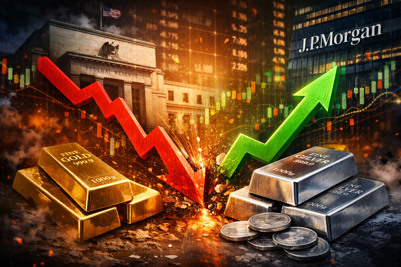 Jednodniowy krach na srebrze i złocie: co naprawdę się wydarzyło i dlaczego rynek tak gwałtownie zawrócił?