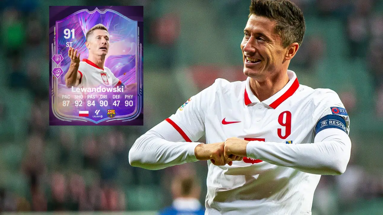 Robert Lewandowski z kartą Fantasy FC w EA FC 26!