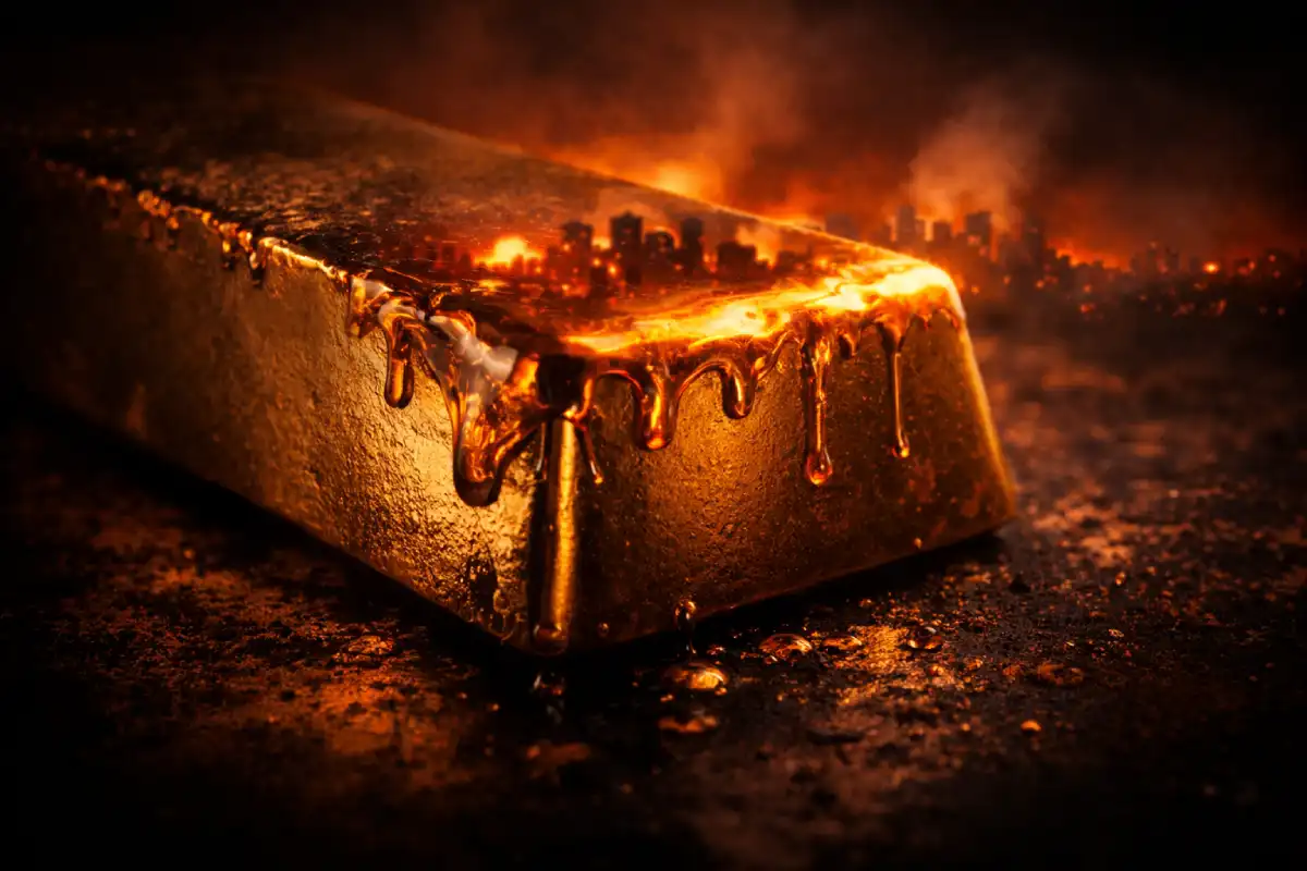 Złoto spada, gdy świat płonie. Ekspert Bloomberga: to początek większej zmiany