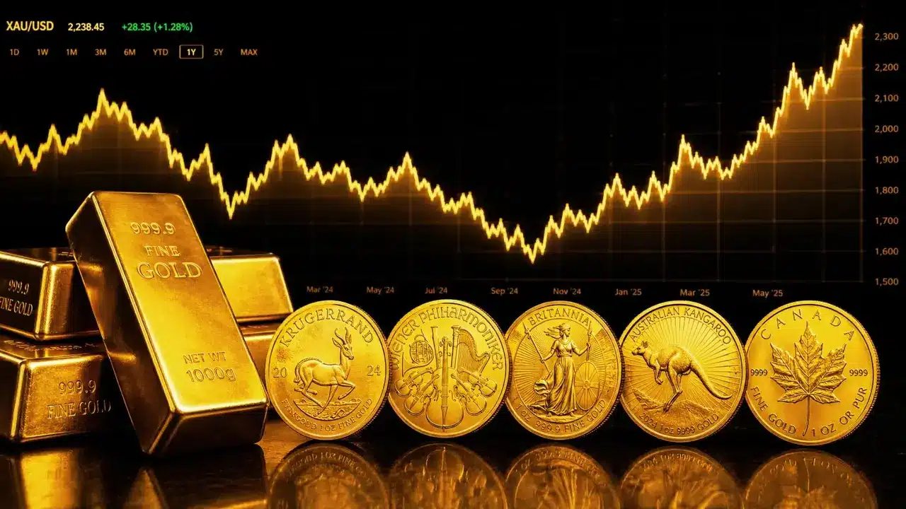 Złoto znowu spada. Na przebicie 5000 dolarów trzeba będzie czekać długie lata?