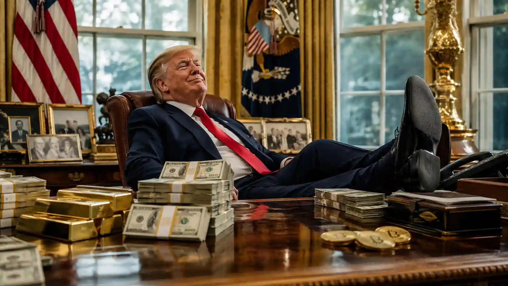 Truman miał emeryturę, Bush blind trust. Trump ma miliardy z urzędu
