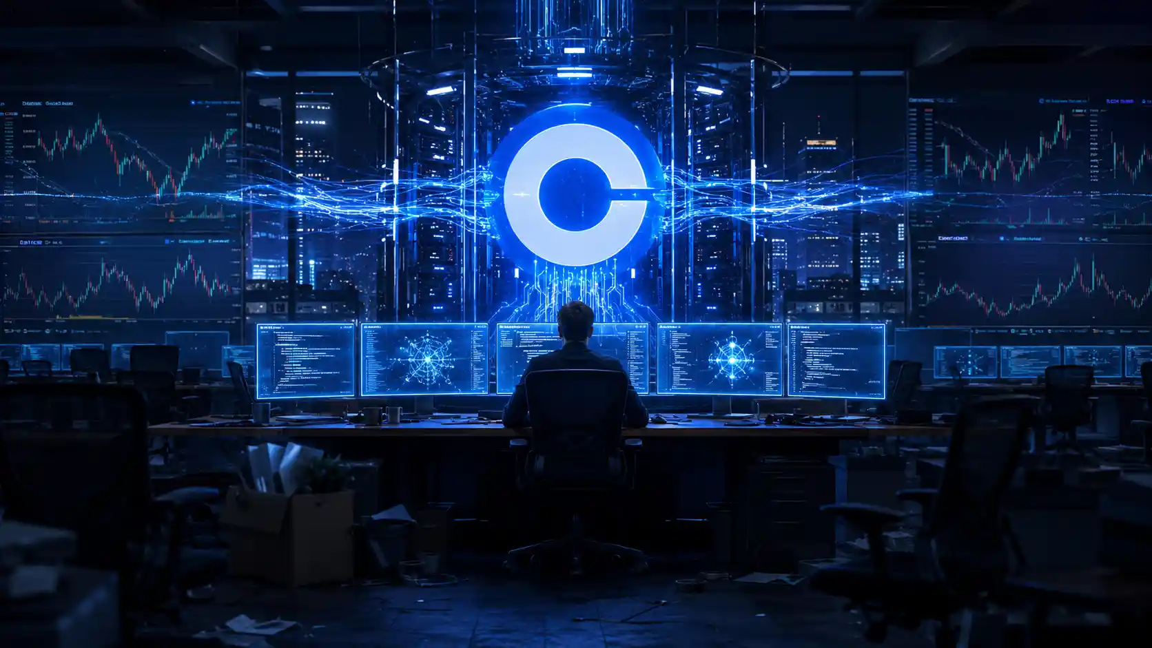 Coinbase zwalnia 700 osób. Teraz AI pomaga pisać niemal cały kod giełdy
