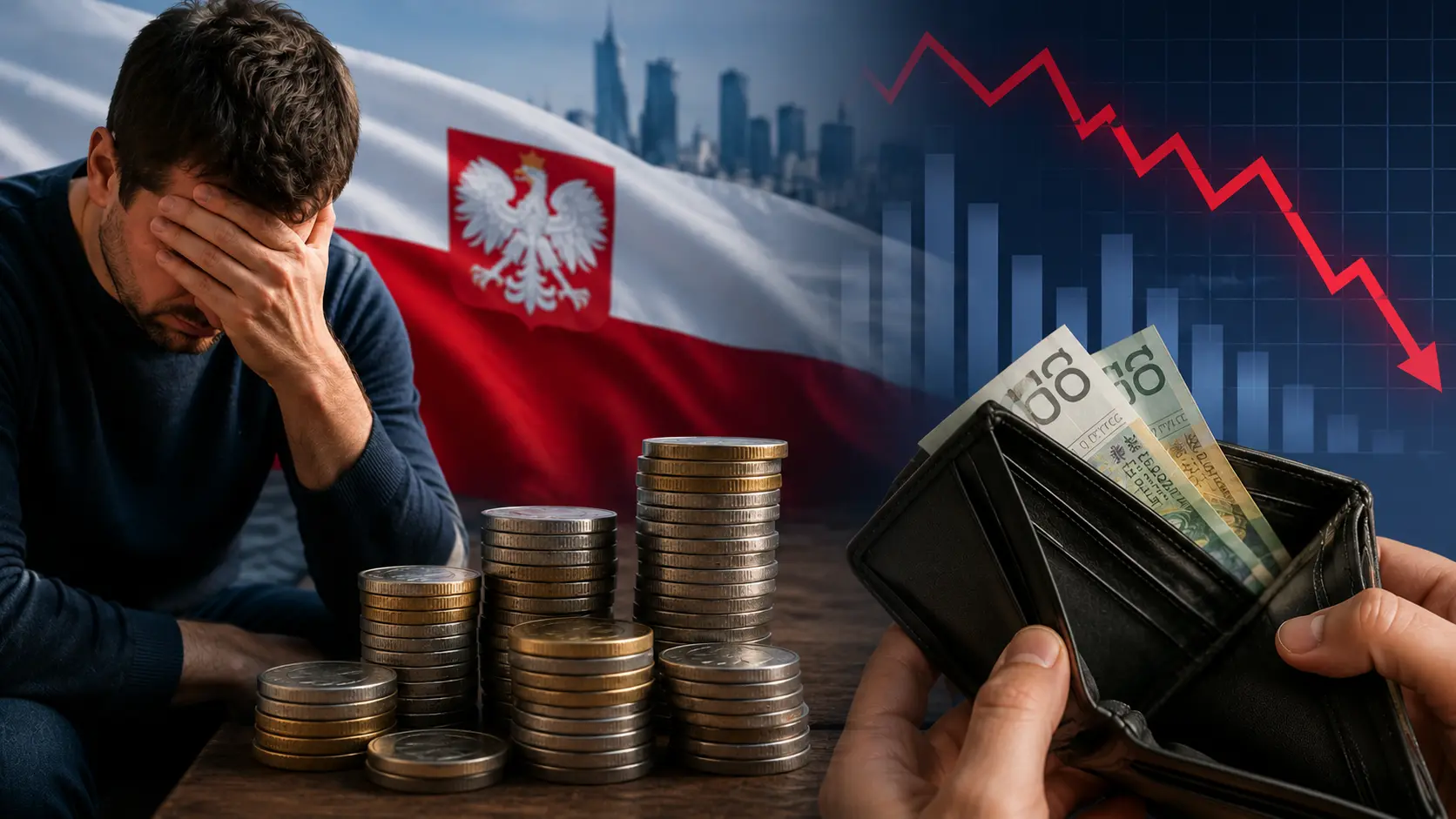 Polacy biednieją? Wynagrodzenia wyraźnie spadły