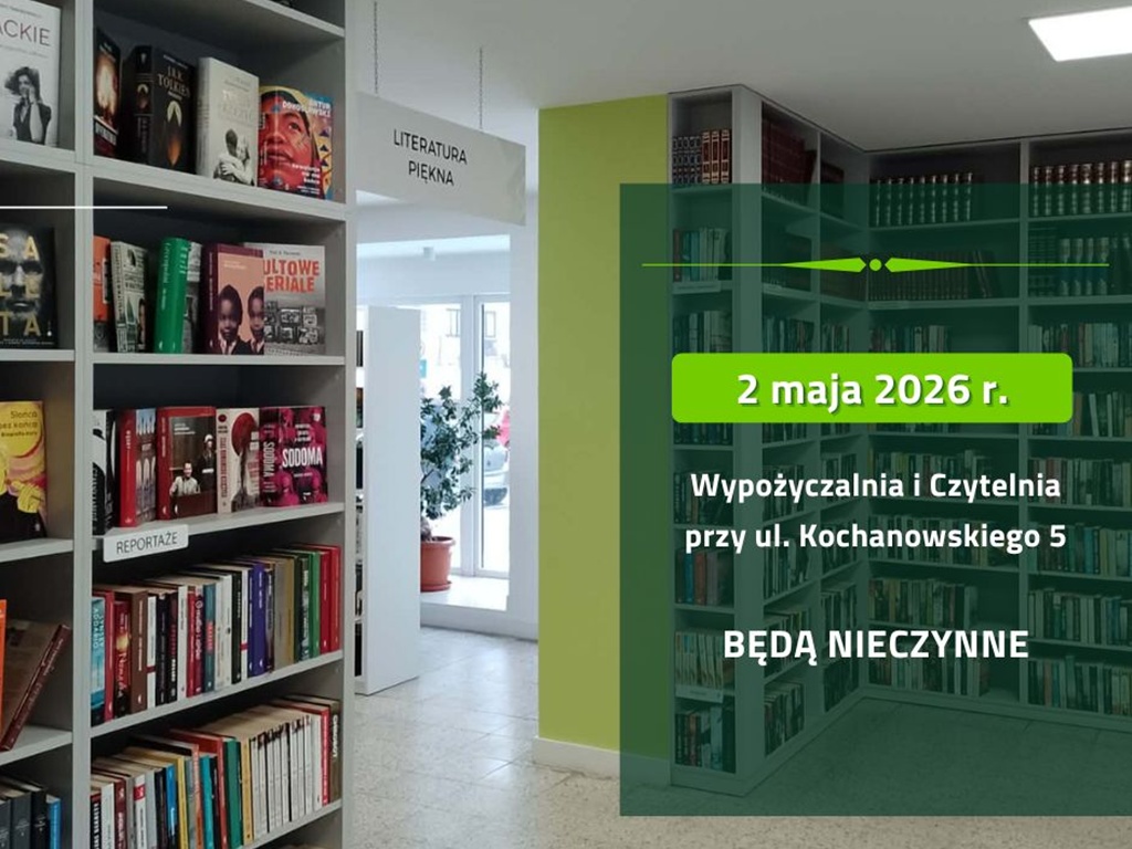 2 maja Biblioteka Główna będzie nieczynna