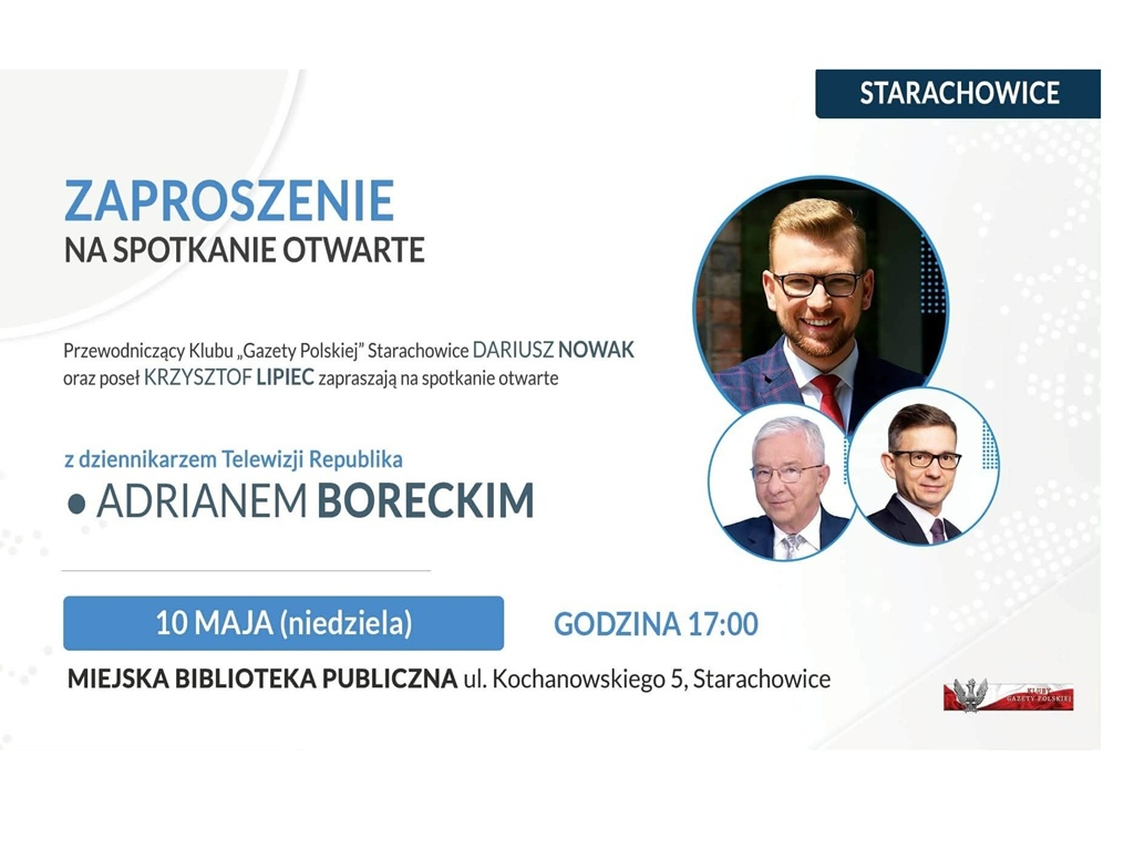 Spotkanie otwarte z Adrianem Boreckim