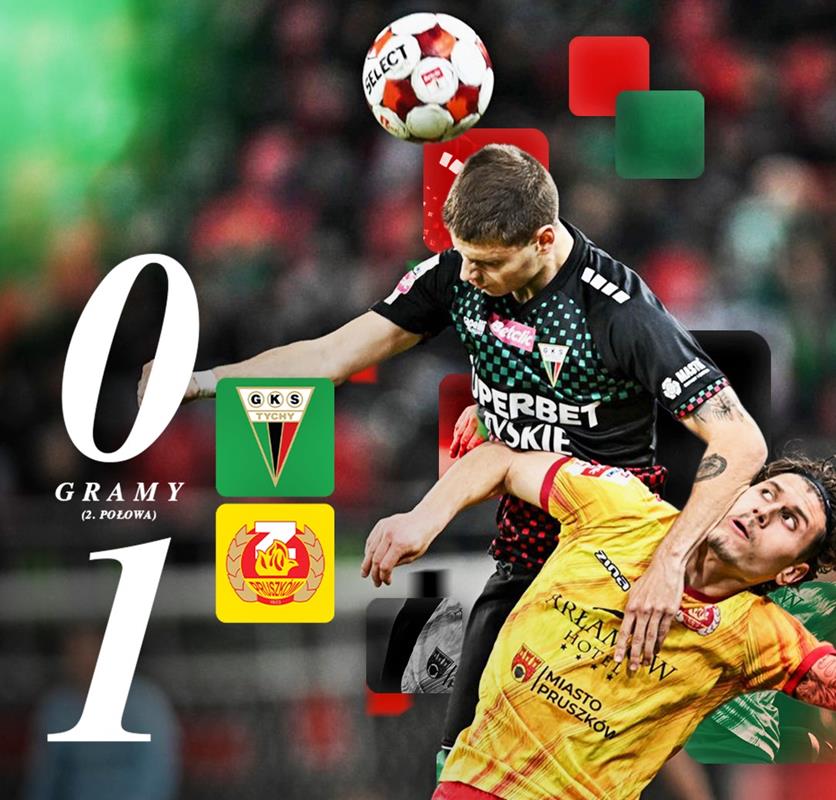 Ostatni GKS Tychy przegrywa z przedostatnim Zniczem Pruszków