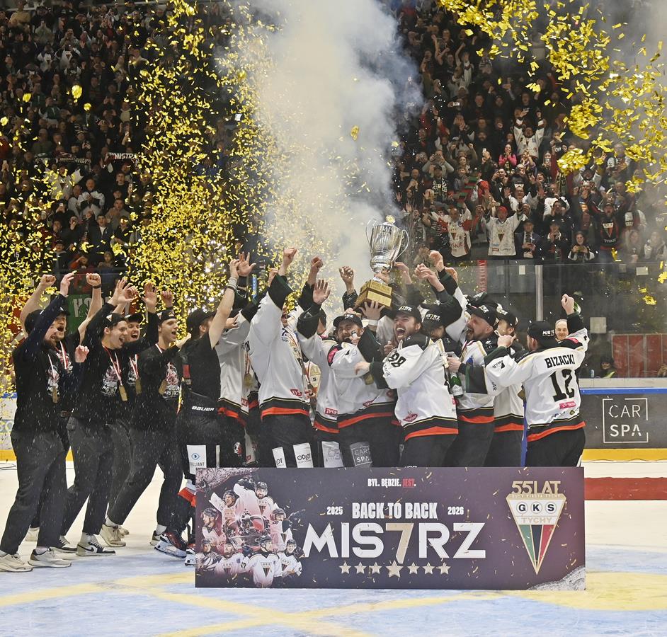 [ZDJĘCIA] GKS Tychy mistrzem Polski. Złoto wywalczone wyjątkowo efektownie