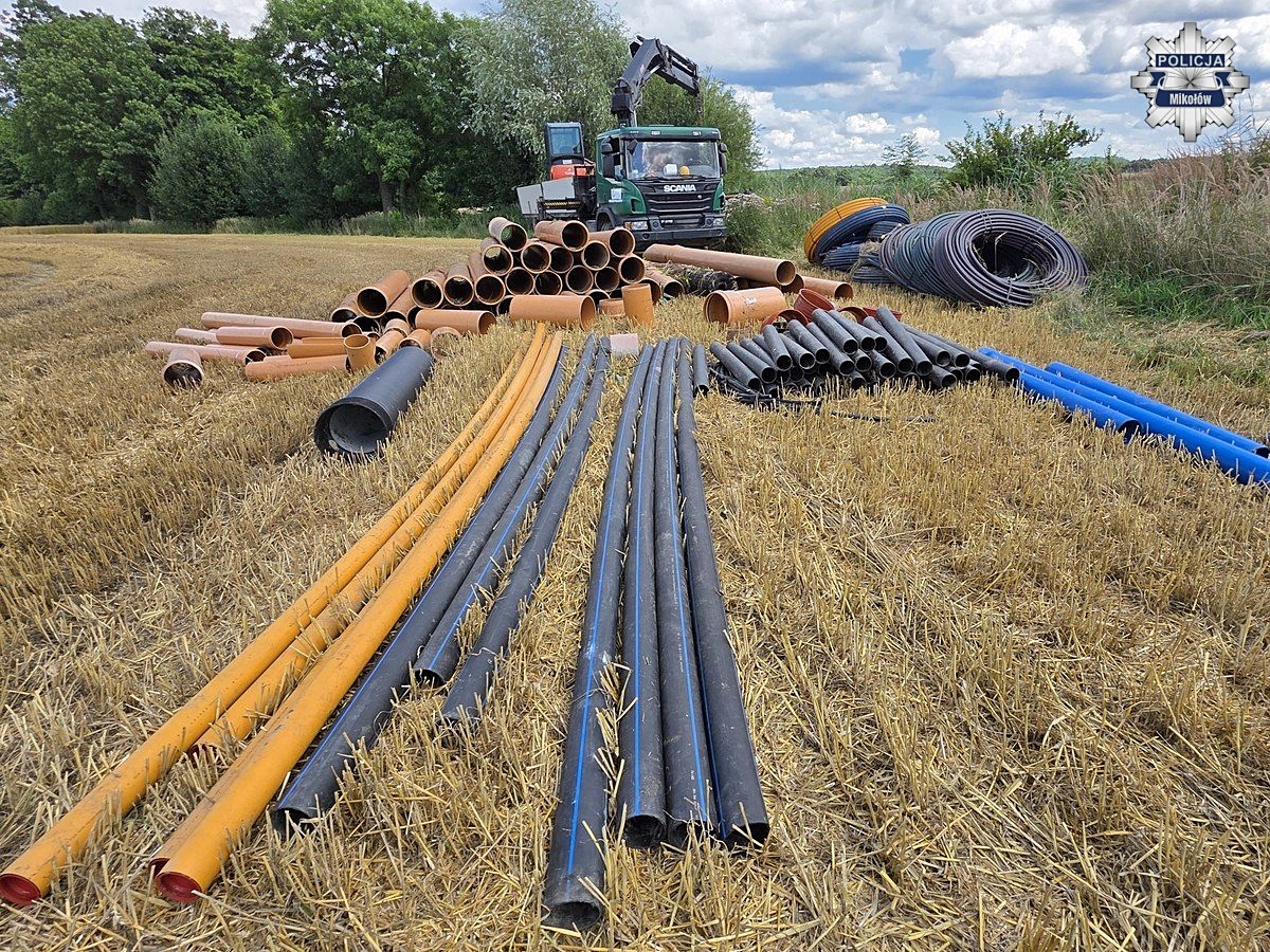 Mikołów: Kradł rury z placu budowy. Były warte blisko 90 tys. zł