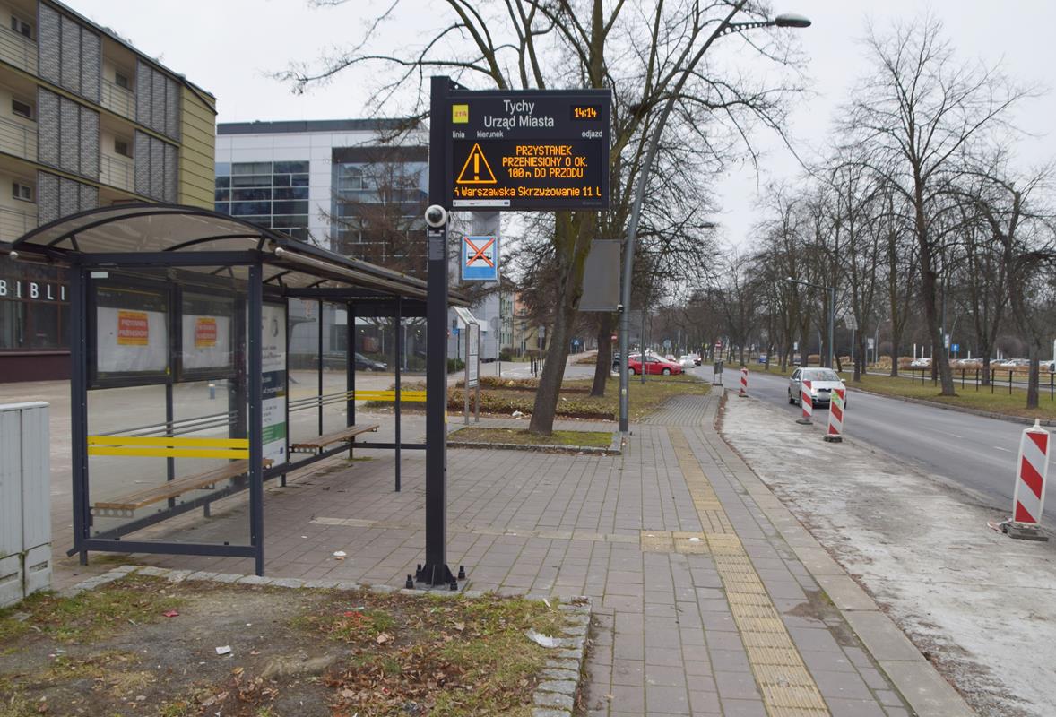 Tychy: Kompromitacja z remontem zatok przystankowych. Komfort nie dla wszystkich pasażerów