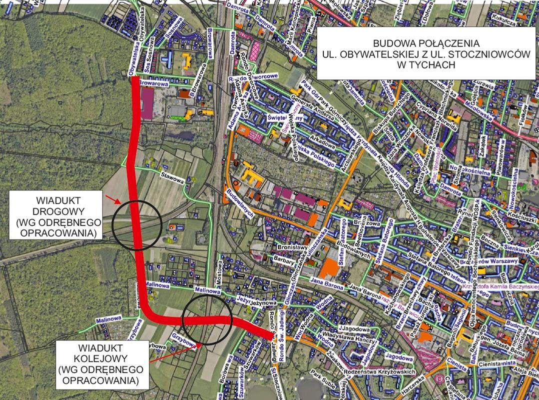 Tychy: Krok w kierunku budowy drogi łączącej ul. Stoczniowców z ul. Obywatelską