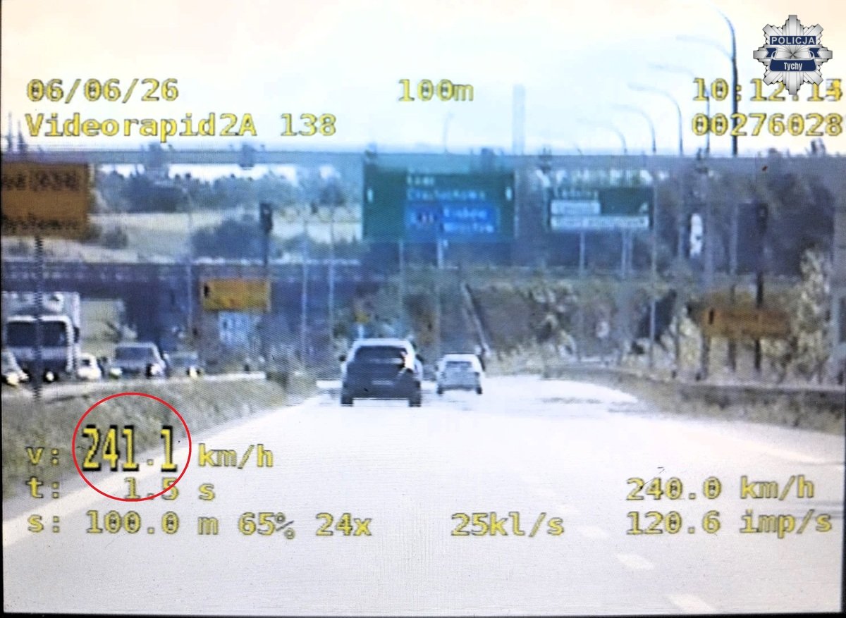 Tychy: Przekroczył dozwoloną prędkość aż o ponad 120 km/h
