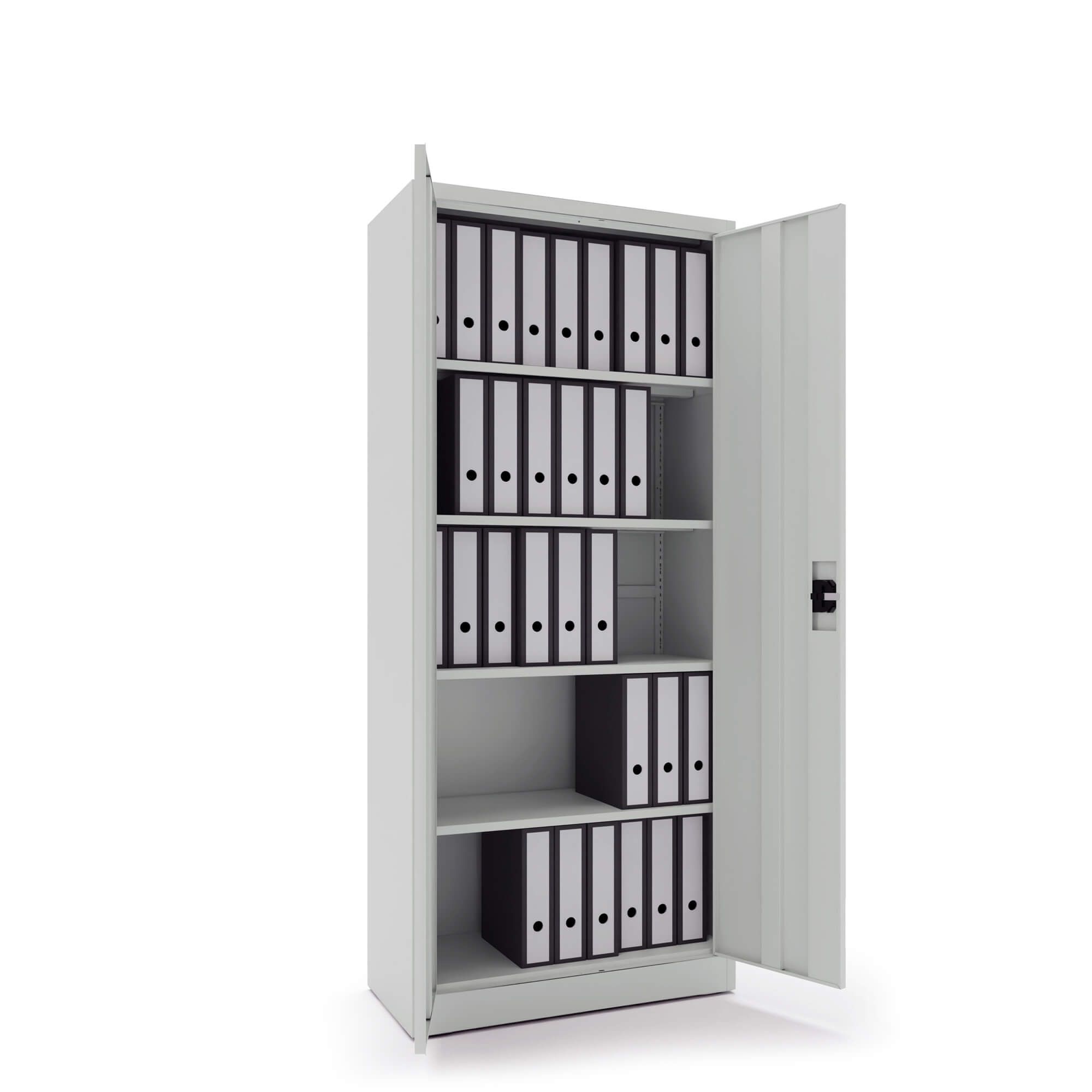 Metalowe szafy aktowe ułatwiające przechowywanie i organizację dokumentacji