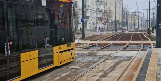 Tramwaj na nowej trasie na Rakowieckiej już po weekendzie